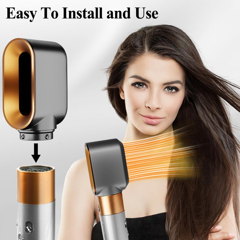 Puregust Pre-Styling Dryer Attachment For Dyson Airwrap, Pre-Styling Dryer Nozzle Replacement For Air Wrap, Part No. 969759-01, Gold - Image 4